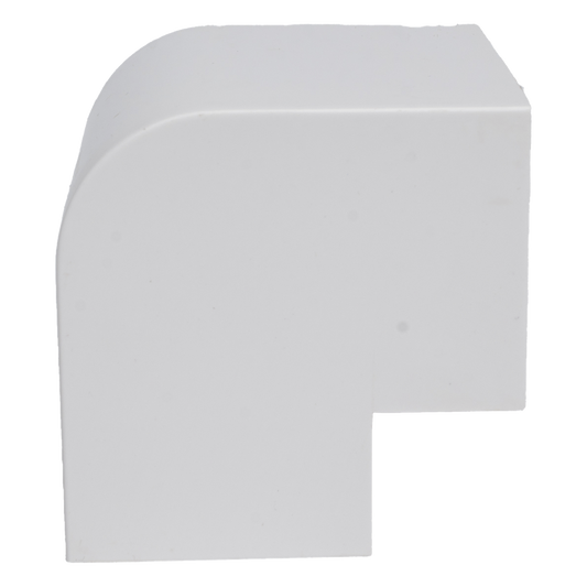 Esquinero Exterior Color Blanco de PVC Auto Axtinguible, Para Canaleta TMK-4577 (5510-02001)