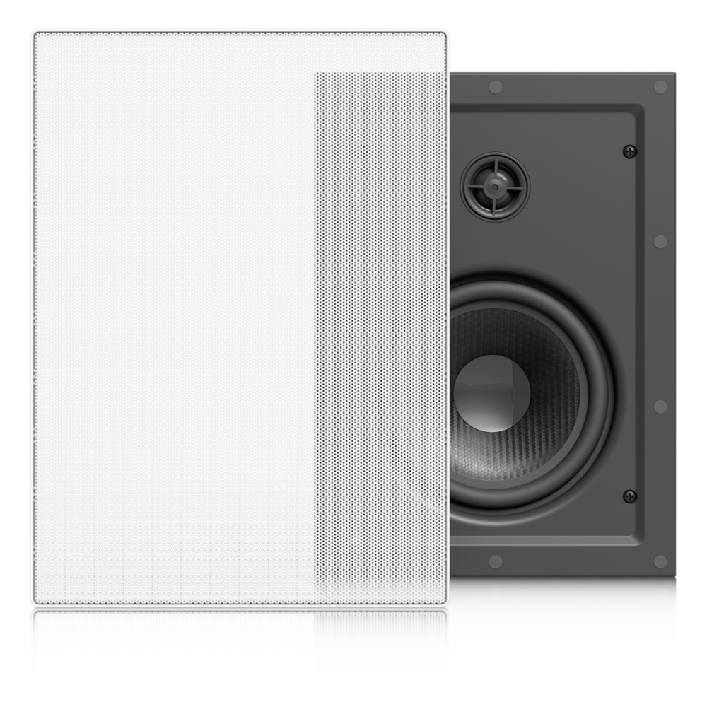 UniFi In-Wall Speaker Altavoz Empotrable de Pared / Woofer 6.5" 130W / Tweeter 1" Pivote ±15° / 8 Ohms / Cobertura Simétrica Axial de 90° / NDAA