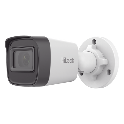 HiLook Series / Bala IP 4 Megapixel / Lente 2.8 mm / 20 mts IR / Exterior IP67 / PoE / dWDR / H.265+ / ONVIF