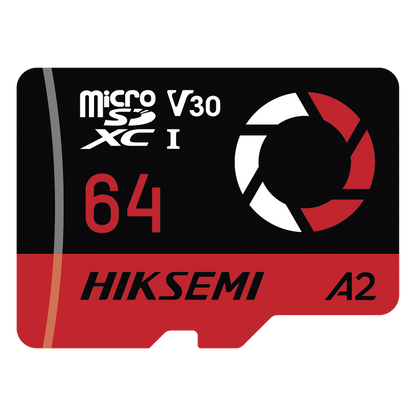 Memoria microSD / 64 GB / 180 MB/s Lectura / 150 MB/s Escritura / V30 U3 A2 / Para Drones y Cámaras de Acción / HIKSEMI CAPTURE E3