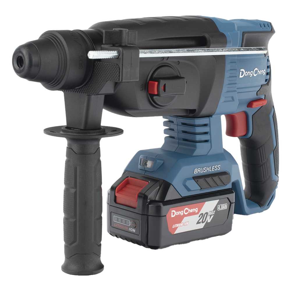Martillo Perforador Inalámbrico SDS-PLUS 20V / Motor Brushless / 3 Modos Taladro Percusión Demolición / 2.7 J Energía de Impacto / 2 Baterías 4.0Ah