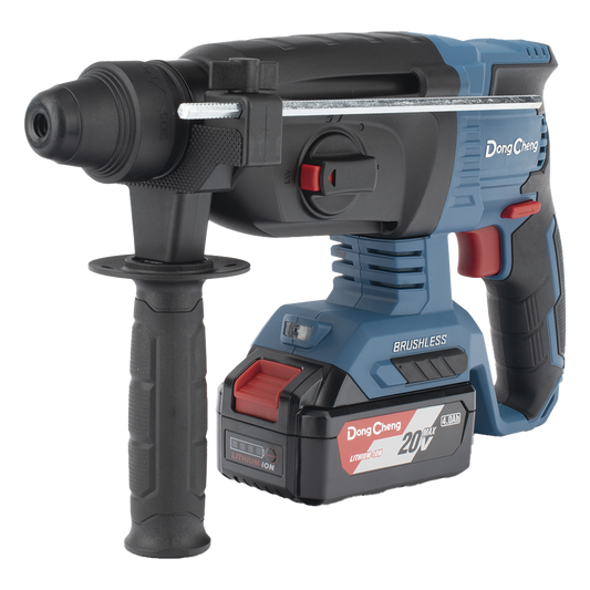 Martillo Perforador Inalámbrico SDS-PLUS 20V / Motor Brushless / 3 Modos Taladro Percusión Demolición / 2.7 J Energía de Impacto / 2 Baterías 4.0Ah
