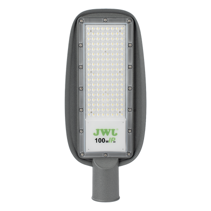 Luminaria LED de 100 W / 100 - 265 V CA~50/60 Hz / Fotocelda / Color Blanco/ Dimensiones 200 x 465 x 78 mm / Ángulo de Luz 135°.