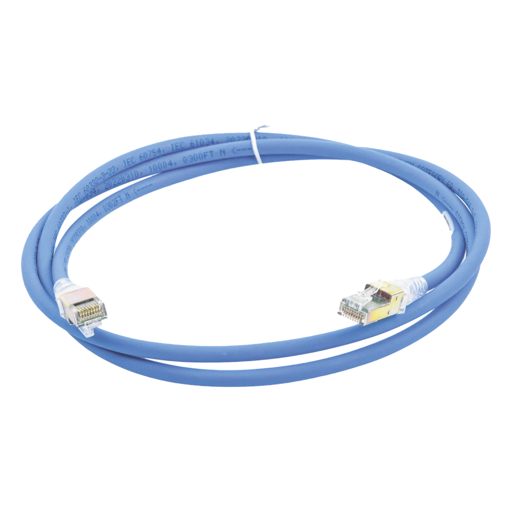 Patch Cord Z-MAX Cat6A UTP, CM, 1.52 Metros (5 Pies), Color Azul, Versión Bulk (Sin Empaque Individual)