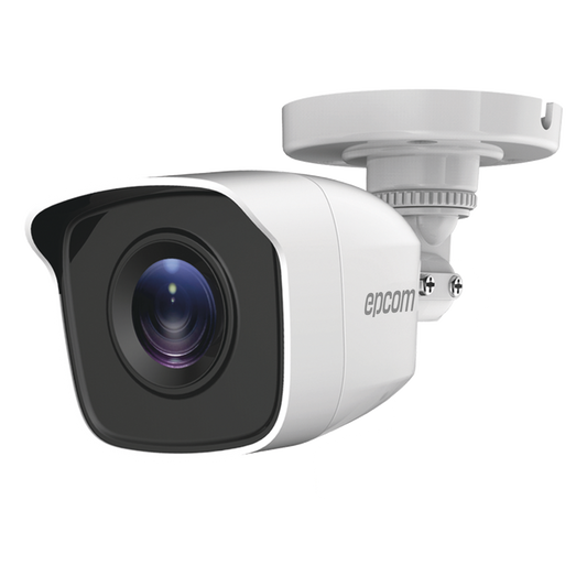 Bala TURBOHD 5 Megapíxel / Lente 2.8mm (85° de Visión) / Exterior IP66 / IR EXIR 20 mts / TVI-AHD-CVI-CVBS / Policarbonato