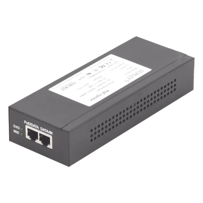 Inyector Super Hi-PoE / 56 Vcc / 30 Watts / Para Domos HIKVISION PTZ / IP (-AE / DE) / Soporta 802.3 af /at / Para Aplicaciones de CCTV