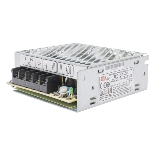 Fuente de Poder Industrial Conmutada 50W de Potencia, 24Vcc, 2.2A
