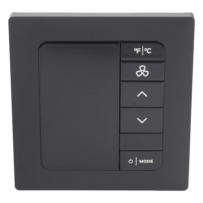 INNCOM e7 EMS / Termostato de Gestión Energética / 100-277 VAC / FCU 2 y 4 Tubos / BACnet MS/TP y Wi-Fi / Sensor PIR / Ónix Negro