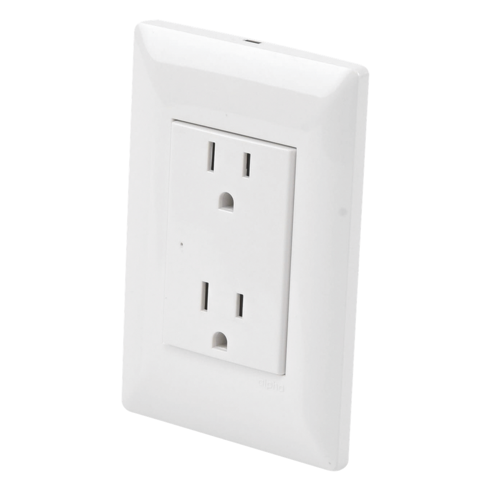 Contacto Inteligente de Pared Doble 120, 15A, con Supresor de Picos Tipo A