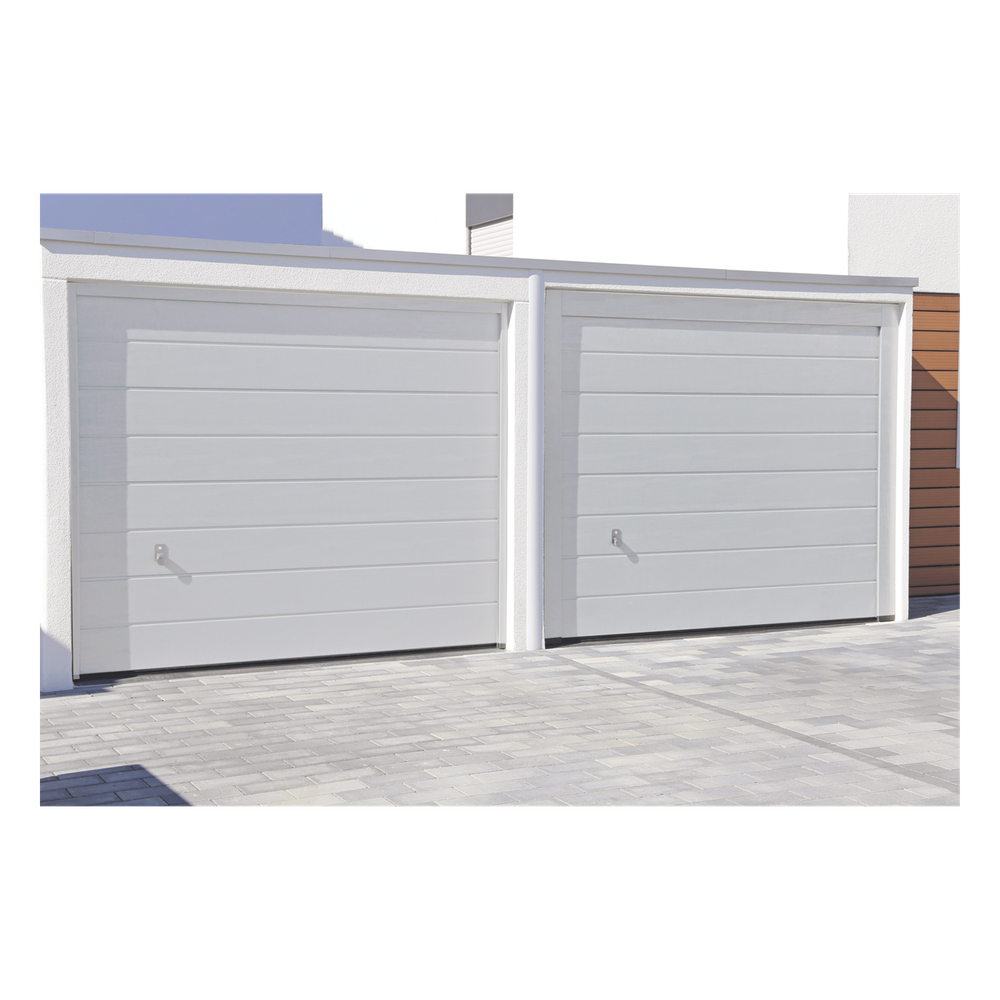 Puerta de Garage de Alta Calidad / Linea Central / Color Blanco 9X8 pies, AISLADA, Estilo Americana.