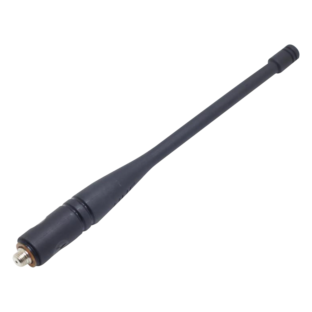 Antena UHF Helicoidal / 400-470 MHz / Ganancia 0 dBd (Unitaria) / Longitud 170 mm (6.7 in) / Conector Rosca Monopolo / Radios Motorola DEP550