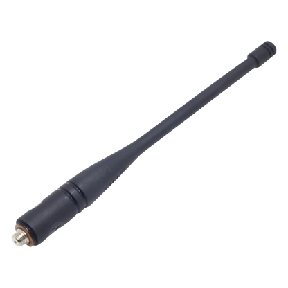 Antena UHF Helicoidal / 400-470 MHz / Ganancia 0 dBd (Unitaria) / Longitud 170 mm (6.7 in) / Conector Rosca Monopolo / Radios Motorola DEP550
