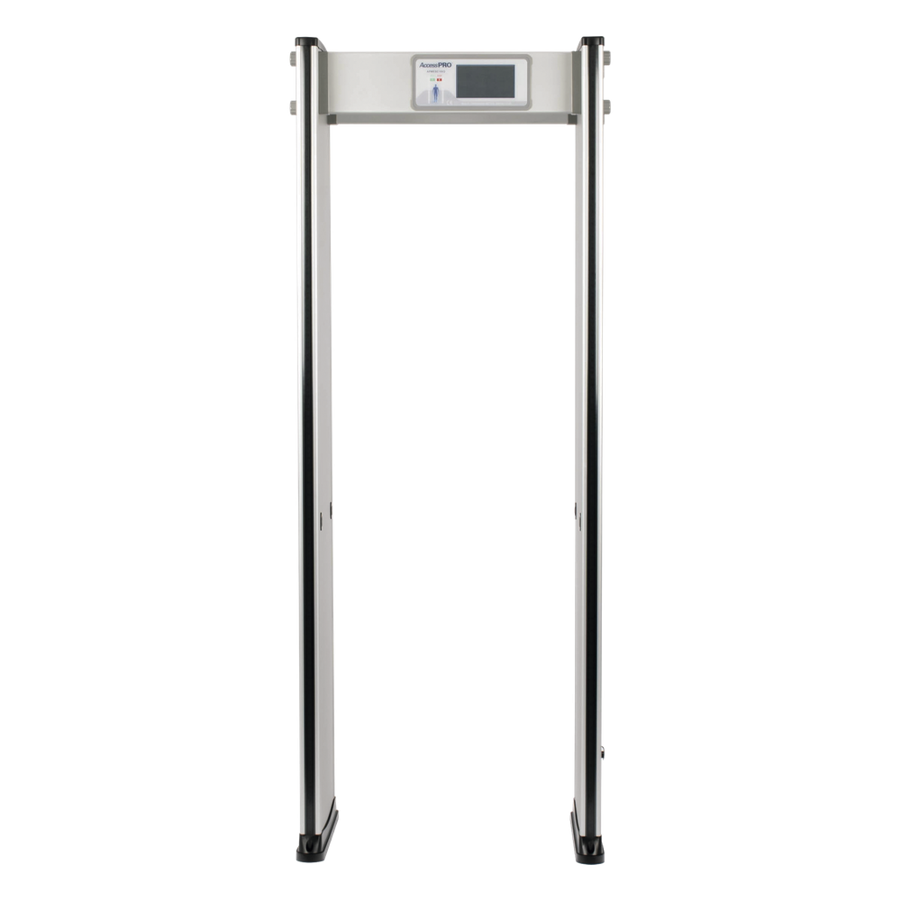 Detector de Metales de 18 Zonas / Arco para Interiores / 50 Inspecciones por Minuto / Sensor Infrarrojo Anti-Falsas / Contador Integrado / 8