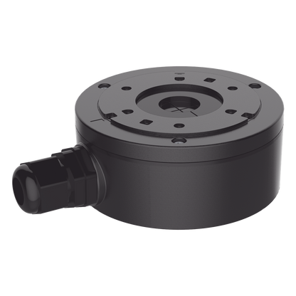 Caja de Conexión de Metal Color Negro / Exterior IP66 / Compatible con DS-2CD1043G2-LIUF/BLACK & DS-2CD2043G2-I(U)(BLACK)