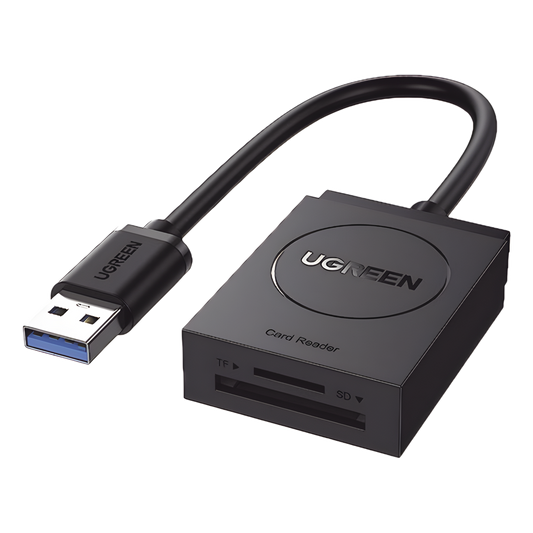Lector de tarjetas USB-A 3.0 a MicroSD (TF) / SD | 5Gbps | Soporta hasta 2TB | Soporta Windows/Mac OS/Linux/Android | Lectura de Tarjetas Simultánea