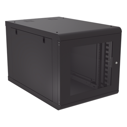 Gabinete de Pared 12U de 1027 mm de Profundidad: Máxima Profundidad y Protección en Acero Reforzado, Ideal para UPS y Servidores de 19"