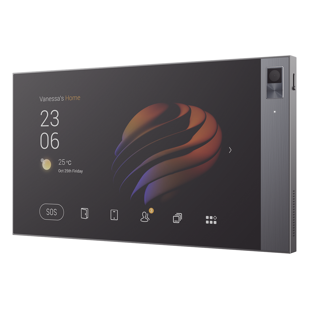 Pantalla táctil Hub controlador integrable con sistemas de automatización compatible con múltiples marcas. Conexión Wifi y Ethernet