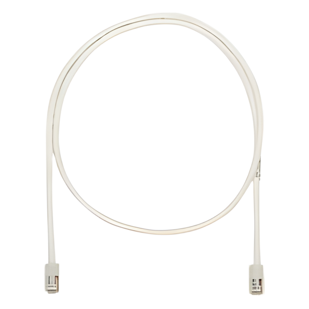 Cable de Parcheo UTP Categoría 5e, con Plug Modular en Cada Extremo - 1 Metro (3.28 Pies) - Blanco Mate
