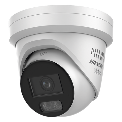 [Dual Light + ColorVu 3.0 + HikAI] Turret IP 6 Megapixel / Lente 2.8 mm / 30 mts IR + Luz Blanca / 2 Microfonos Integrados / Exterior IP67 / WDR 130