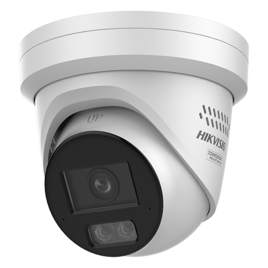[Dual Light + ColorVu 3.0 + HikAI] Turret IP 6 Megapixel / Lente 2.8 mm / 30 mts IR + Luz Blanca / 2 Microfonos Integrados / Exterior IP67 / WDR 130