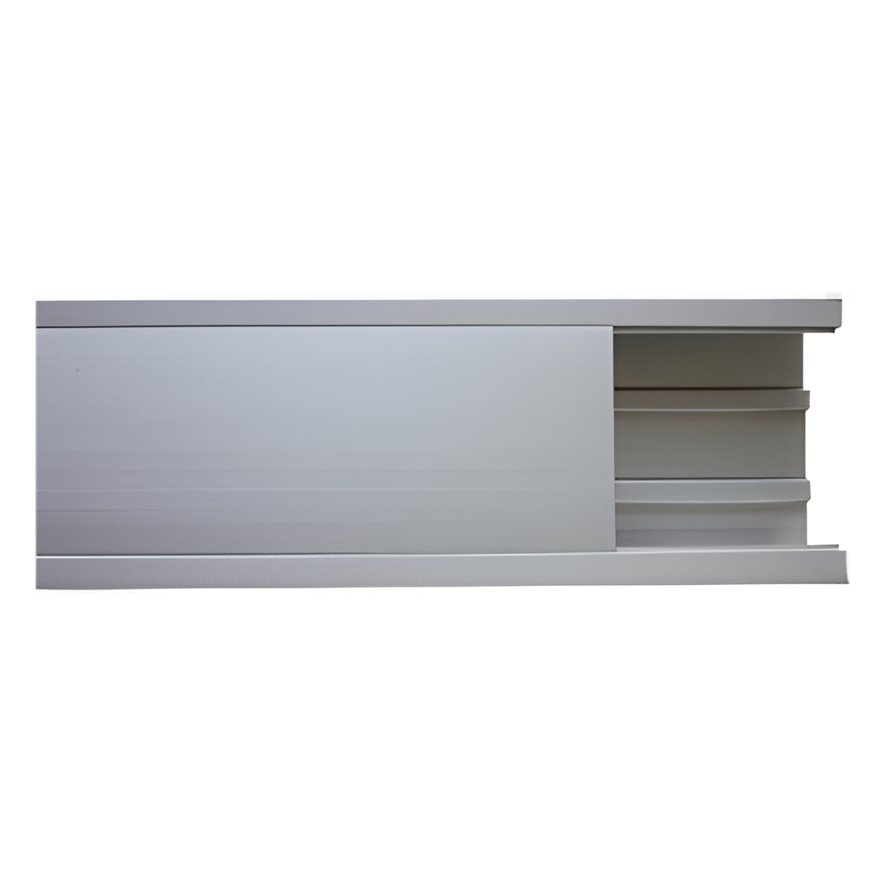Canaleta de aluminio, 100 x 51 mm, tramo de 3m. (8401-81300)