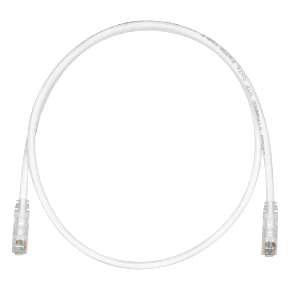 Cable de Parcheo TX6, UTP Cat6, 24 AWG, CM, Color Blanco Mate, 1.52 Metros (5 Pies)