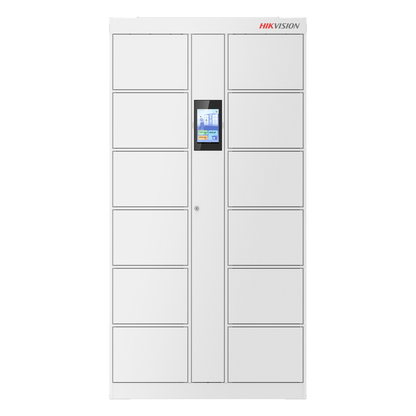 Locker Inteligente de 12 Espacios con Reconocimiento Facial de 8" / MAESTRO / 20,000 Rostros / Expansión hasta 16 Lockers / Pantalla Táctil / Modos