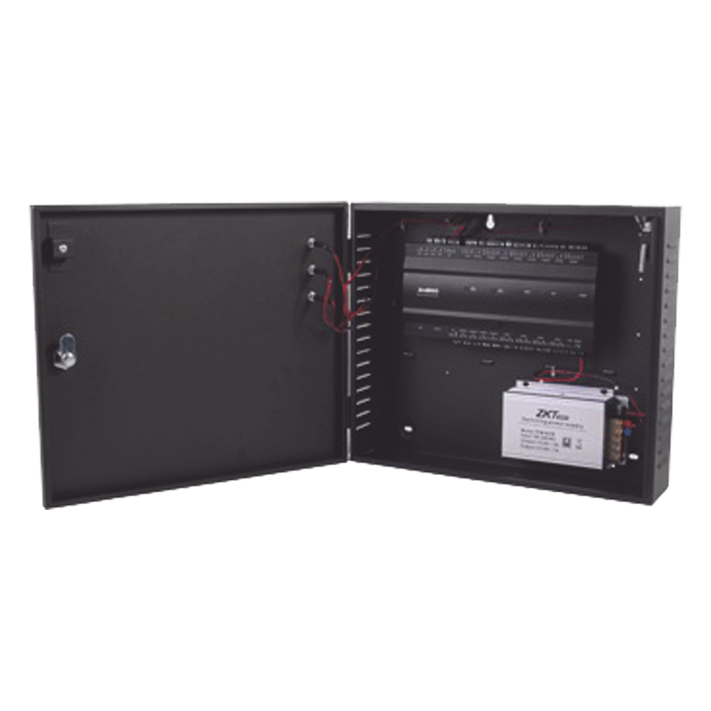 Controlador de Acceso 2 Puertas / 3,000 Huellas 30,000 Tarjetas / TCP/IP / Gabinete y Fuente 12V 5A