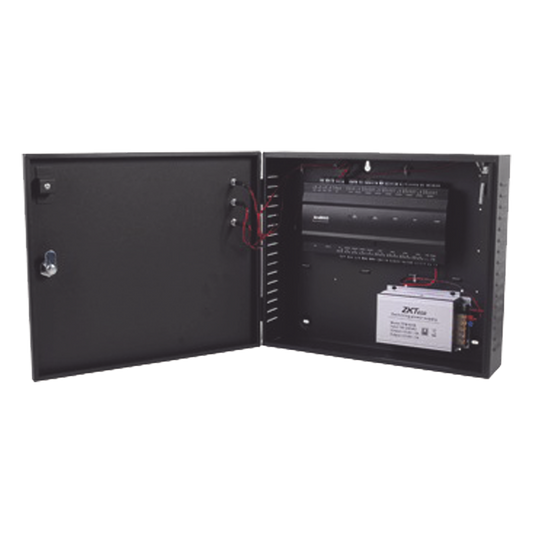 Controlador de Acceso 2 Puertas / 3,000 Huellas 30,000 Tarjetas / TCP/IP / Gabinete y Fuente 12V 5A