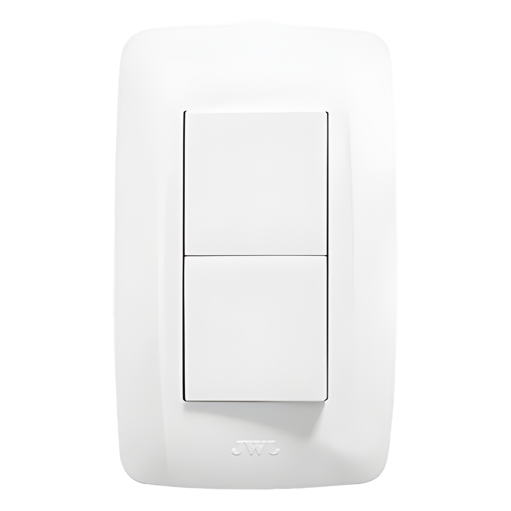 Apagador Duplex de 10 A / 127 V CA ~60 HZ / Color Blanco.
