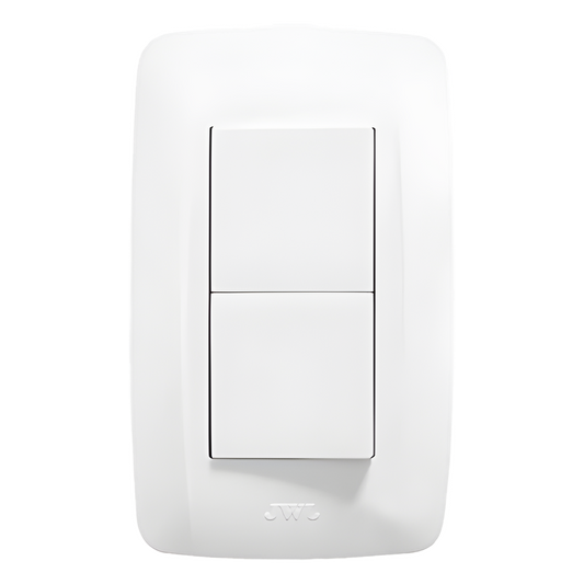 Apagador Duplex de 10 A / 127 V CA ~60 HZ / Color Blanco.