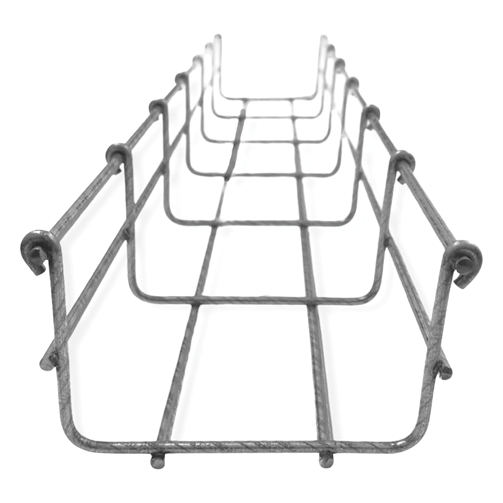 Charola Bimetálica Tipo Malla 54/100 mm, Ideal Para Utilizarse al Exterior o Zonas Húmedas, Hasta 86 Cables Cat6, Tramo de 3 Metros
