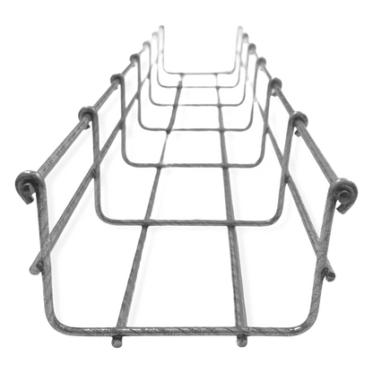 Charola Bimetálica Tipo Malla 54/100 mm, Ideal Para Utilizarse al Exterior o Zonas Húmedas, Hasta 86 Cables Cat6, Tramo de 3 Metros