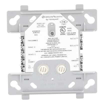 Módulo de relevador direccionable con doble salida de contacto seco tipo C para dispositivos auxiliares