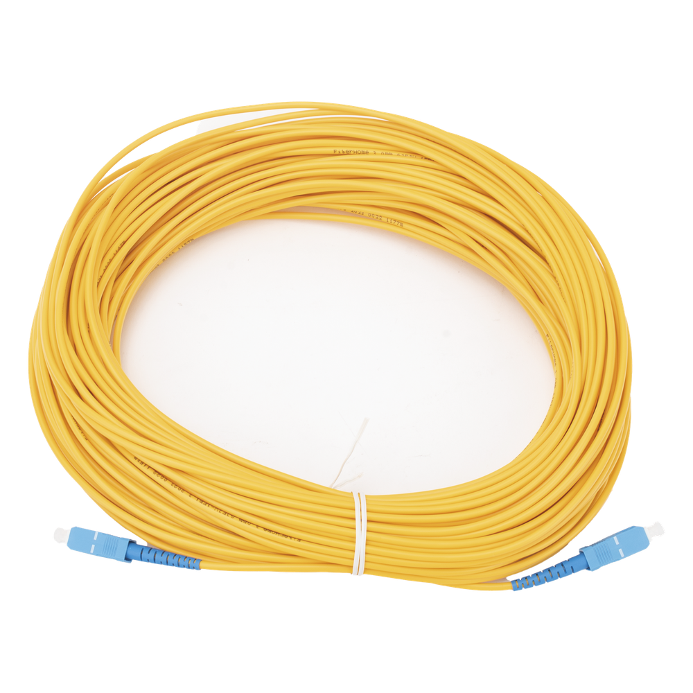 Jumper de Fibra Óptica Monomodo SC/UPC-SC/UPC Simplex de 40 Metros (131.23 Pies), 3mm