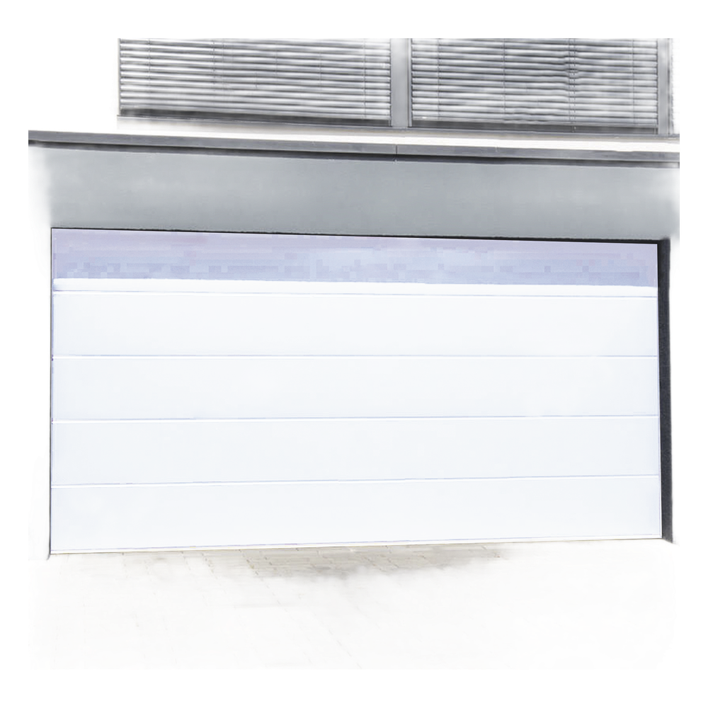 Puerta de Garage de Alta Calidad / Linea Central / Color Blanco 9X9 pies, AISLADA, Estilo Americana.