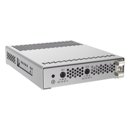 (CRS305-1G-4S+IN) Switch administrable Sistema Operativo Dual, puerto 1G Rj45, 4 puertos 10G SFP+ para Escritorio