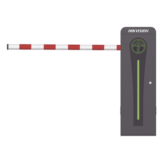 Barrera Vehicular con Brazo Abatible por Colisión 4 mts INCLUIDO / Izquierda / Alto Desempeño / Brushless / Semáforo Rojo-Verde en Gabinete / Incluye