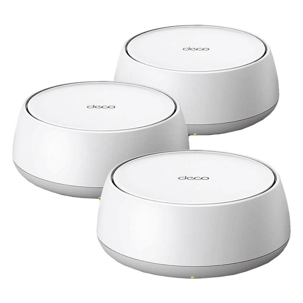 KIT 3 Routers Inalámbrico MESH Interior para Hogar / Doble Banda Wi-Fi 7 BE3600 Mbps / 2 Puerto 2.5 Gigabit WAN/LAN / 4 Antenas Internas / Operación