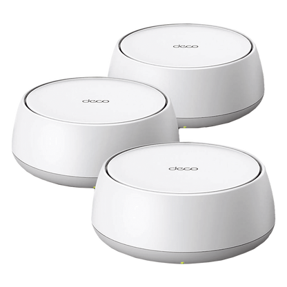 KIT 3 Routers Inalámbrico MESH Interior para Hogar / Doble Banda Wi-Fi 7 BE3600 Mbps / 2 Puerto 2.5 Gigabit WAN/LAN / 4 Antenas Internas / Operación