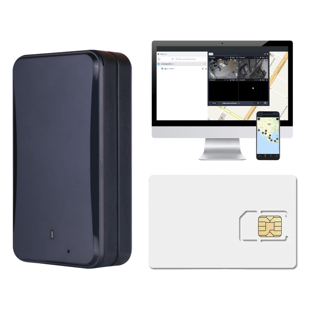 KIT Rastreador GPS Vehicular Magnético 4G / Localizador para Contenedores y Remolques / Batería de Larga Duración / Incluye Licencia Anual