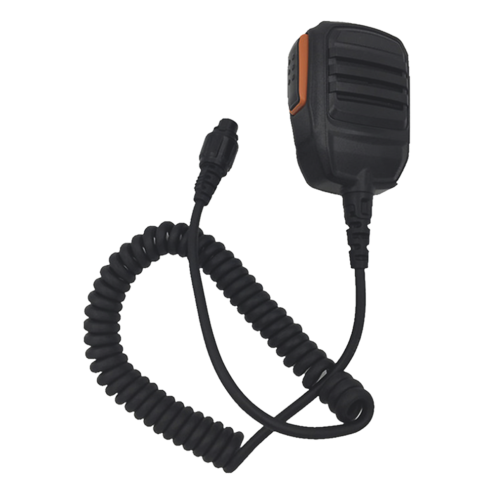 Micrófono de Mano PTT / Radio Móvil Hytera (HYT) MD760 / MD780 / MD786 / Conector Redondo 8 Pines / IP54 / Cable Reforzado con Kevlar / Prueba de