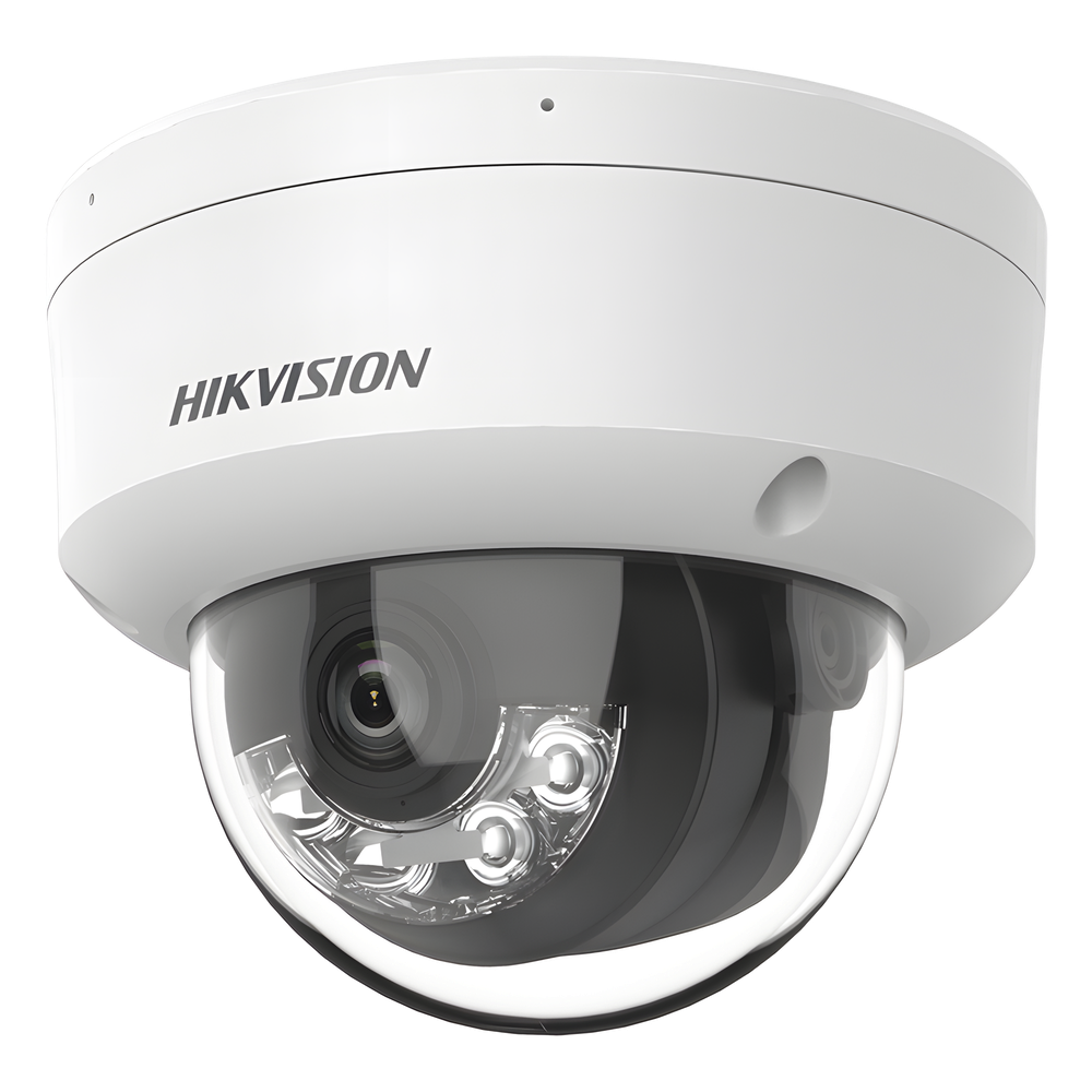 [Dual Light] Domo IP 6 Megapixel / Lente 2.8 mm / 30 mts IR + 30 mts Luz Blanca / Micrófono Integrado / ACUSENSE Lite / Exterior IP67 / H.265 / PoE