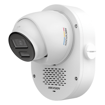 Cámara Turret TURBOHD 2 Megapixel (1080p) / Imagen a Color 24/7 con Apertura F1.0 / Audio Bidireccional y Sirena / Luz Blanca e IR 40 m (131.2 ft)