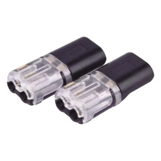 Bolsa con 25 conectores / Enchufables / Para 2 cables / compatibles en calibre 22 al 18 AWG