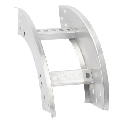 Curva Vertical Exterior de Aluminio de 90° Perfil Z / Peralte 3 1/4" / Ancho 6" / Radio 8" / Incluye Tornillería
