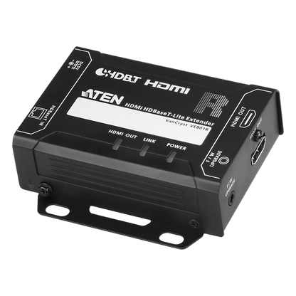 Receptor HDMI HDBaseT-Lite | Hasta 4K a 40 m (Cat 5e/6) / 40 m (Cat 6a/ATEN 2L-2910 Cat6); 1080 p a 60 m (Cat 5e/6) / 70 m (Cat 6a/ATEN 2L-2910 Cat6)