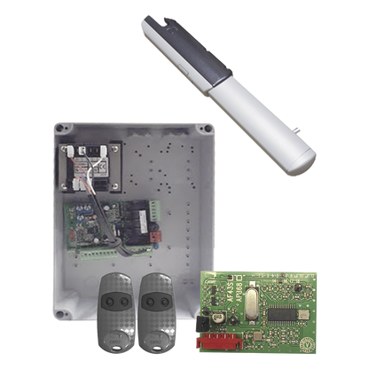 Kit de Operadores para Automatizar Portones Vehiculares Abatibles de 2 hojas / 3 m / 400 kg / Uso residencial