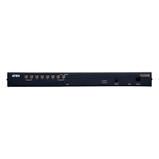 Switch KVM | Conexión Cat 5e | 8 puertos | Resolución 1920 x 1200 | Conexión de Múltiples Switches | Compatible Windows, Linux, Mac
