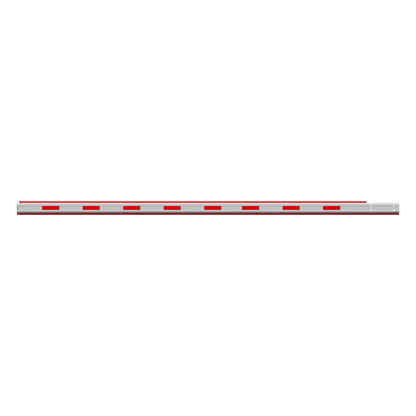 Brazo Recto 4 mts / Iluminación Rojo-Verde para Barreras Hikvision DS-TMG320 / Octagonal Recto